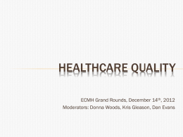 Healthcare Quality - Feinberg School of Medicine