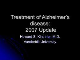 10:30 AM Dementia - Vanderbilt University Medical Center