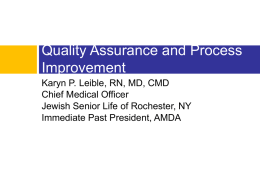 Quality Assurance and Process Improvement