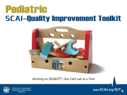 SCAI Pediatric Quality Improvement Toolkit: Procedural Checklist