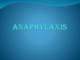 Anaphylaxisx