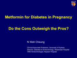 Metformin and Pregnancy