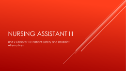 Nursing assistant III