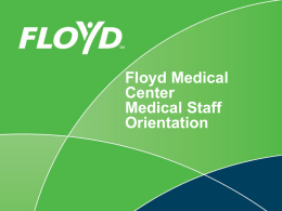 PowerPoint Arcs  - Floyd Medical Center