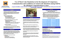 (PCTU) and 5 East Mott through the use of mock code simulations