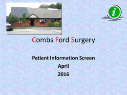 Patient Information Screen April 2016
