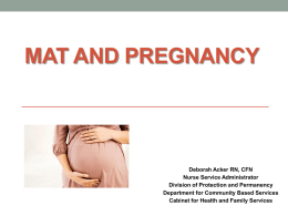 A1 Pregnancy and MAT - Kentucky Association of Sexual Assault