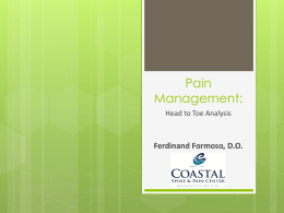 Pain Management - Foma District 2