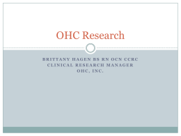OHC Research