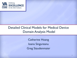 Detailed Clinical Models for