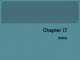 Chapter 17 Safety
