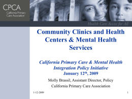 PowerPoint Presentation - California Institute for Mental Health (CiMH)