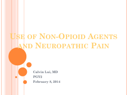 Use of Non-Opioid Agents and Neuropathic Pain