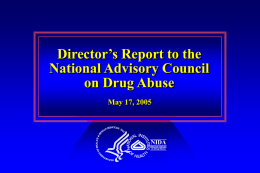 Office of the Director - ARCHIVES - National Institute on Drug Abuse