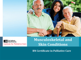 Musculoskeletal and Skin Conditions