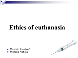 Ethics of euthanasia