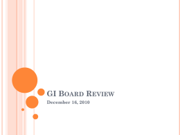 GI Board Review - LSU School of Medicine