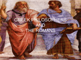 GREEK PHILOSOPHERS