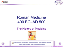 5. Roman Medicine
