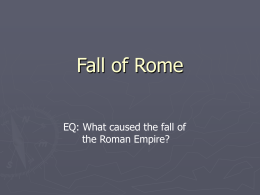 Fall of Rome - Dolgeville Central School