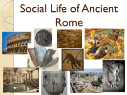 Social Life of Ancient Rome - 3rd-Grade