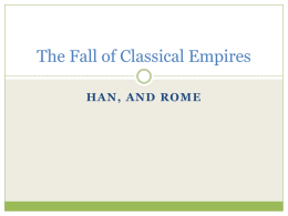 The Fall of Classical Empires