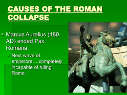 causes of the roman collapse