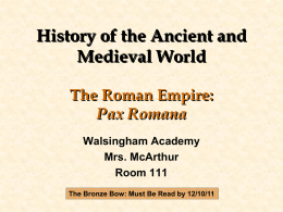 The Roman Empire-Pax Romana 12 st.ed