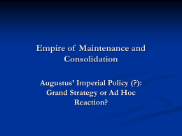 Augustus and Roman Imperial Policy