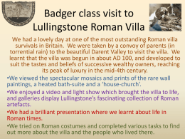 Badger class visit to Lullingstone Roman Villa