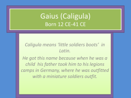 Gaius (Caligula) - CLIO History Journal