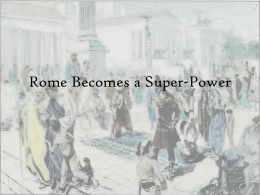 Once Rome became a republic in 509BC, the city