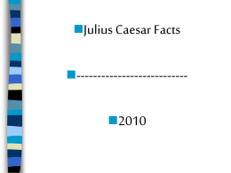 Julius Caesar Powerpoint
