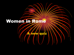 Women in Rome