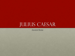 Julius Caesar - Nutley Schools