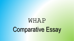 WHAP-Essay-Compare How Tox