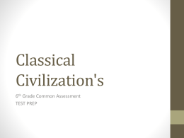 Classical Civlization*s