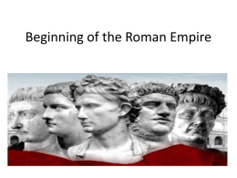 Beginning of the Roman Empire