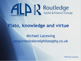 Plato, knowledge and virtue