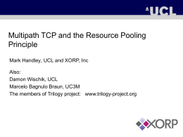 Multipath TCP and the Resource Pooling Principle