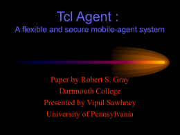 Tcl Agent - University of Pennsylvania