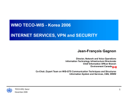 Internet Service, VPN and Security