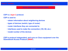 CCNA2 3.0-04 Learning about Other Devices
