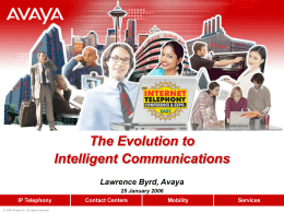 The Evolution To Intelligentt Communications