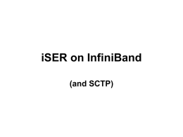 iSER on InfiniBand