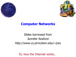 Internet - Computer Science Department at Princeton University