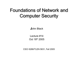 CSCI6268L14 - Computer Science | CU