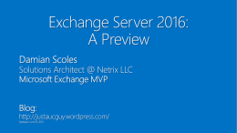 Exchange Server 2013 Architecture, Part 2