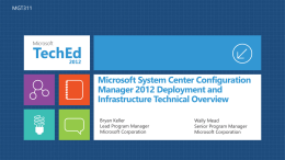 Microsoft System Center Configuration Manager 2012 Deployment