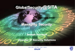 Security Solutions from SITA